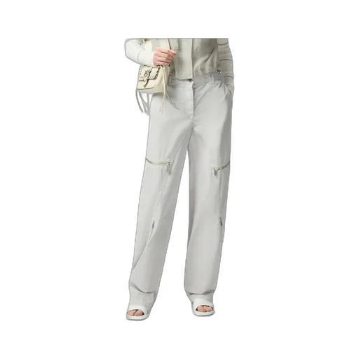 Pinko Zip-Detailed Wide-Leg Trousers