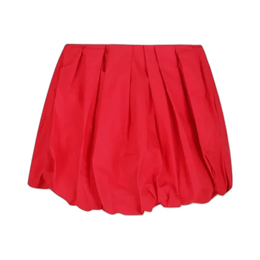 Pinko Pleated Poplin Mini Balloon Skirt