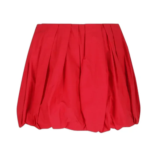 Pinko Pleated Poplin Mini Balloon Skirt