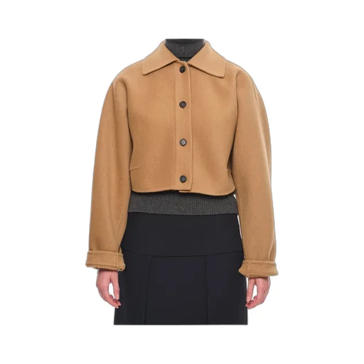 Khaite Button-Up Cropped Jacket