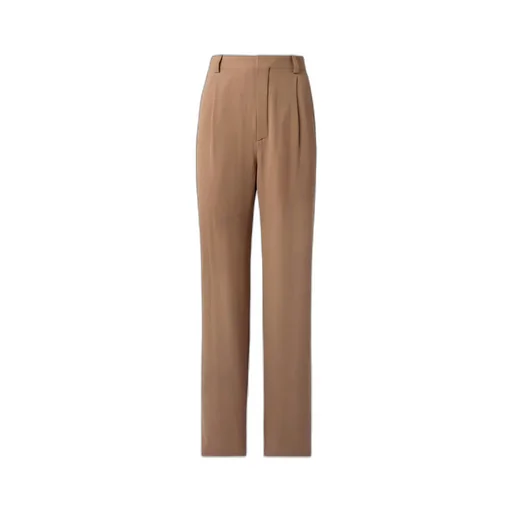 Saint Laurent High Waist Straight Leg Trousers