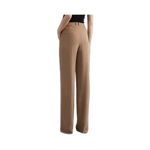 Saint Laurent High Waist Straight Leg Trousers