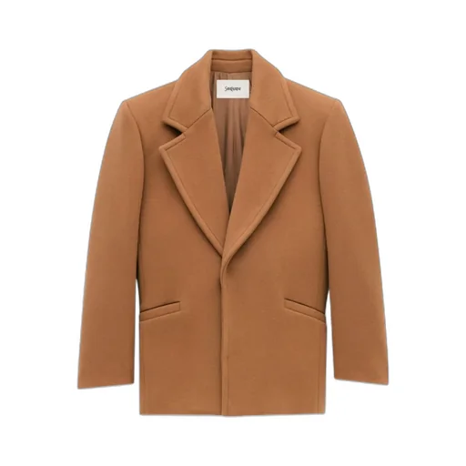 Saint Laurent Single-Breasted Coat