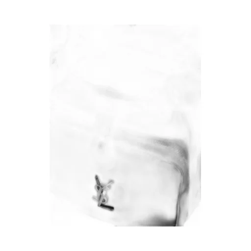 Saint Laurent Logo Plaque Drawstring Shoulder Bag
