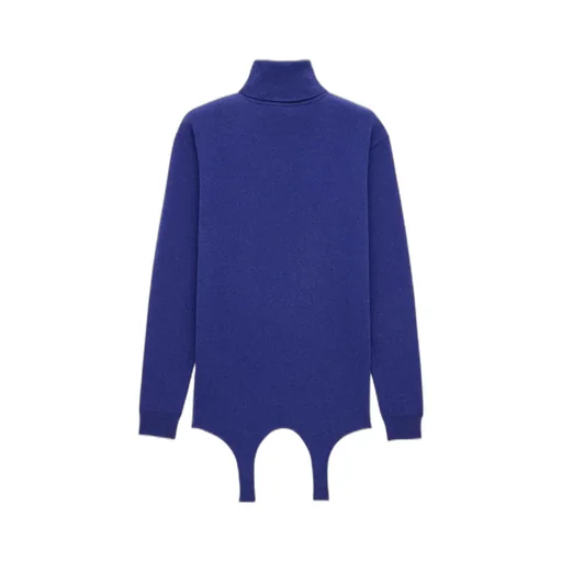 Saint Laurent Turtleneck Garter Jumper