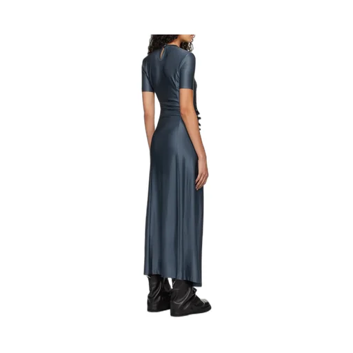 Paco Rabanne Gathered Jersey Midi Dress