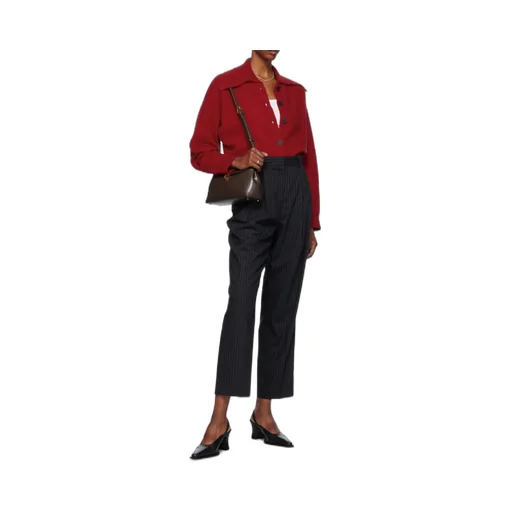 Totme Pleat Detailed Pinstriped Trousers