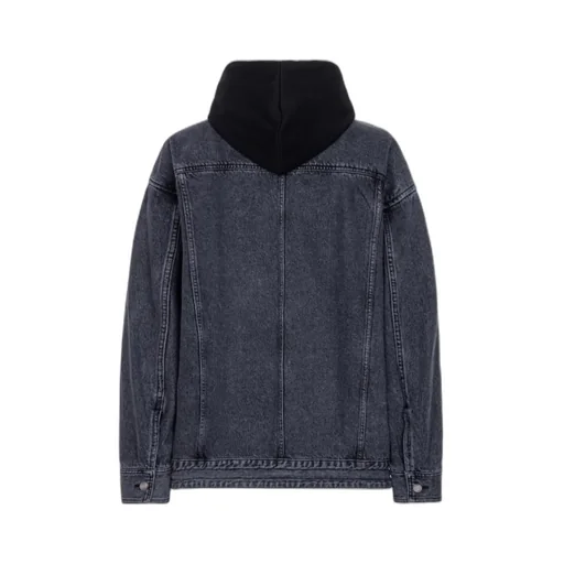 Long-Sleeved Denim Coat