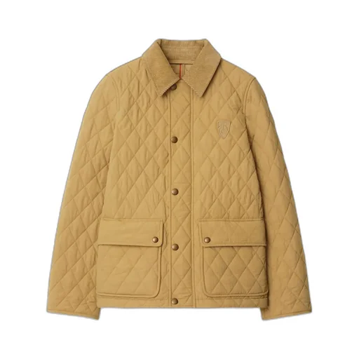 Burberry Logo Patch Quilted Puffer Jacket