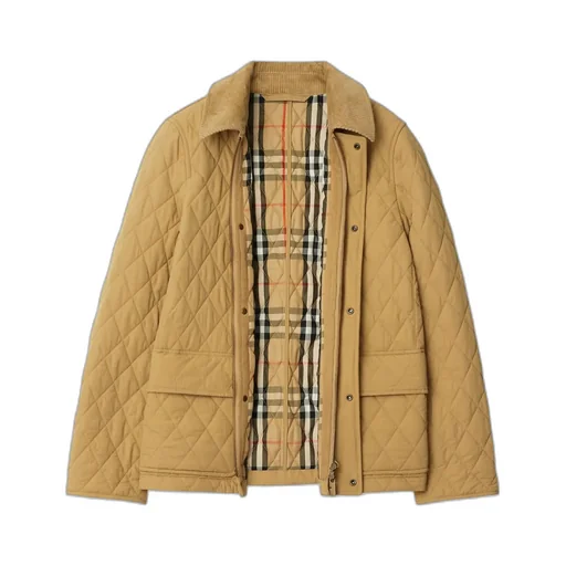 Burberry Logo Patch Quilted Puffer Jacket