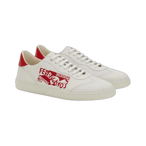 Logo-Lacing Low-Cut Casual Shoes