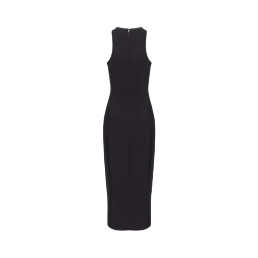 Pinko Embellished Neckline Sheath Dress