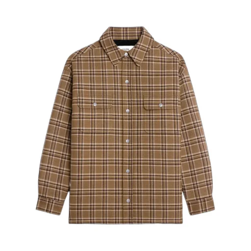 Overshirt In Checked Wool