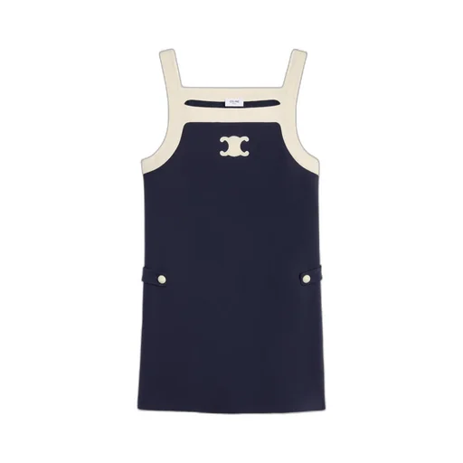 Mini Triomphe Dress In Wool Jersey