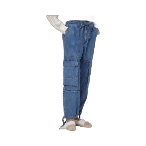 Drawstring Workwear Denim Pants