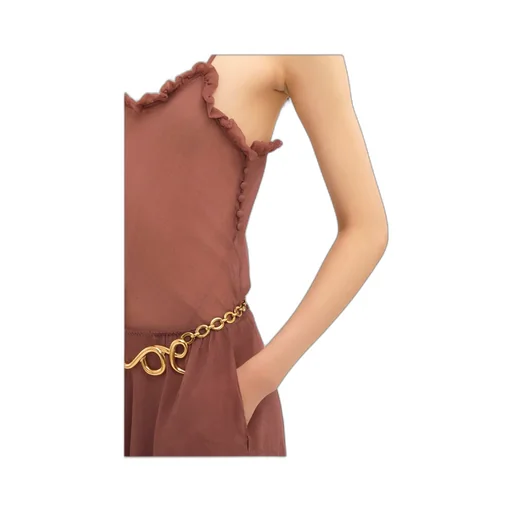 Chloé Ruffled Tulle Tank Top
