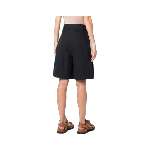 High-Waisted Cotton Shorts