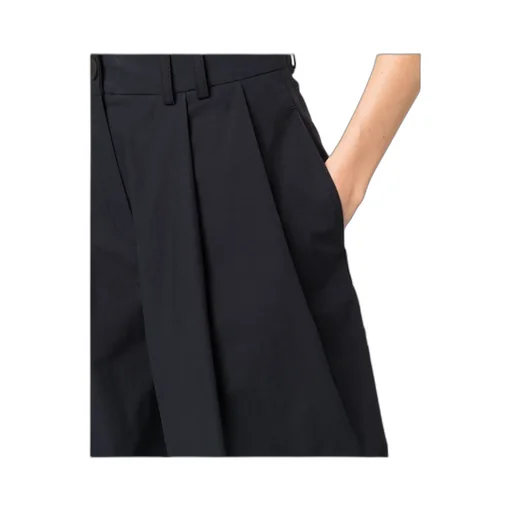 High-Waisted Cotton Shorts