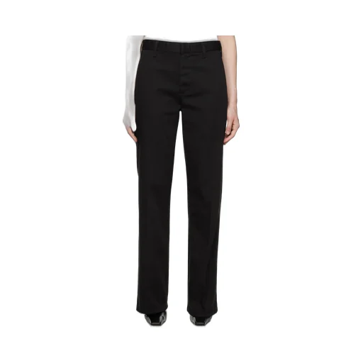 Wide Leg Low-Rise Trousers