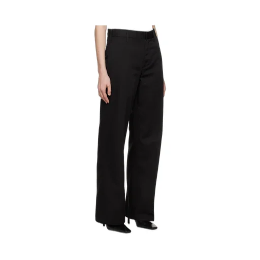 Wide Leg Low-Rise Trousers