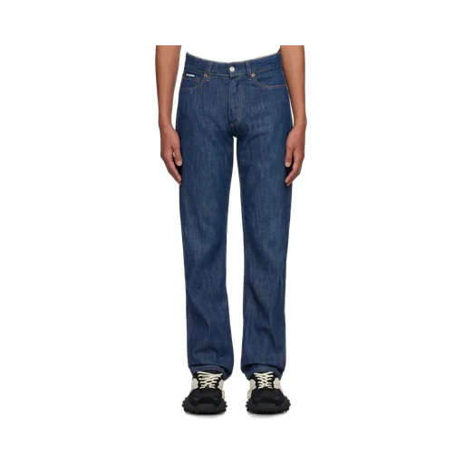 Denim Trousers With Belt Loops