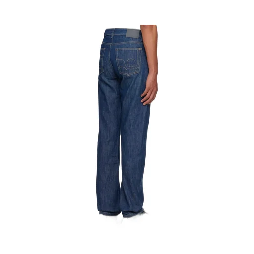 Denim Trousers With Belt Loops