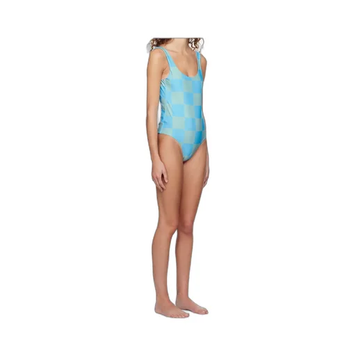 Check Pattern One Piece Swimsuit