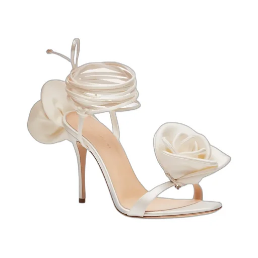 Magda Butrym Double Flower Heel Sandals