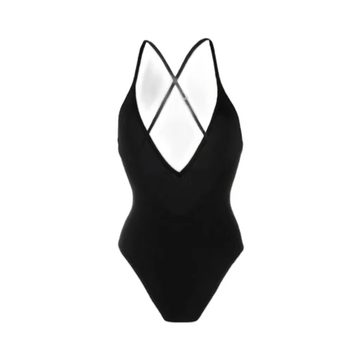 The Attico Crossover Strap One-Piece Swimsuit
