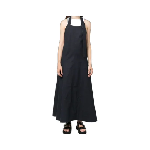 Open-Back Flared Long Dress