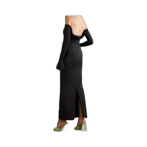 Salm Off-Shoulder Halterneck Maxi Dress