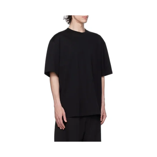 Studio Nicholson Lay Logo Detailed Crewneck T-Shirt