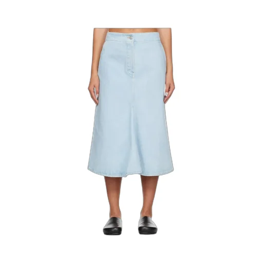A-Line Denim Cotton Skirt