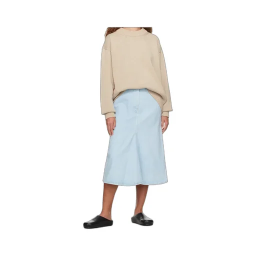 A-Line Denim Cotton Skirt