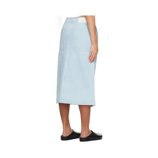 A-Line Denim Cotton Skirt
