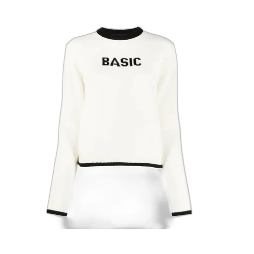 Basic Patterned-Jacquard Jumper