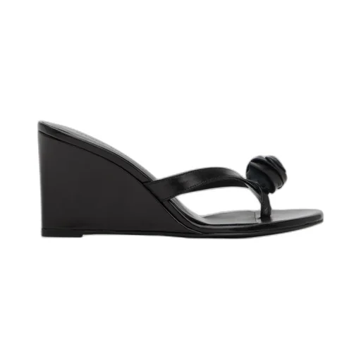 Flower Wedge Sandals