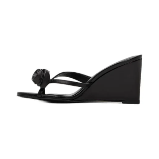 Flower Wedge Sandals