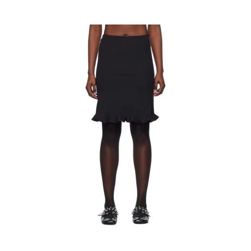 Ruffle-Hem Miniskirt