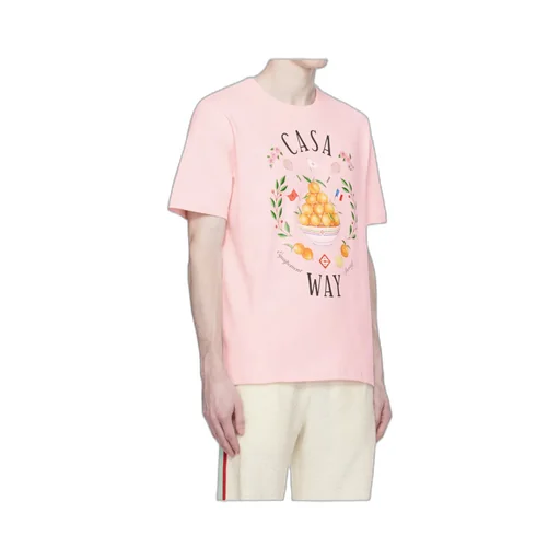 Round Collar Printed T-Shirt