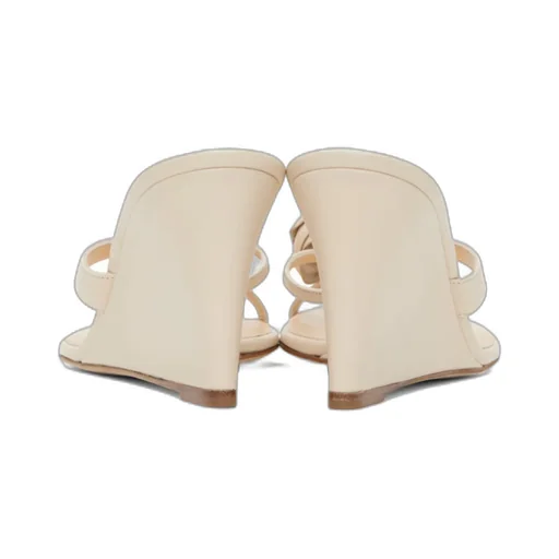 Wedge Flower Floral Applique High-Heeled Sandals