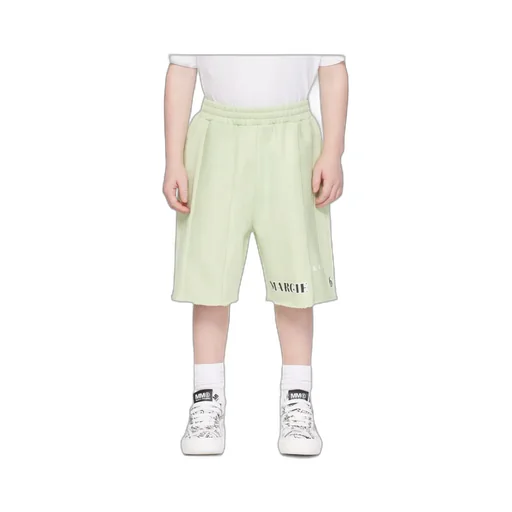 Kids Green Printed Shorts