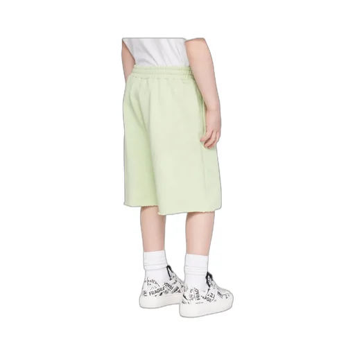 Kids Green Printed Shorts
