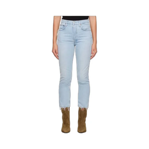 High Waist Denim Trousers