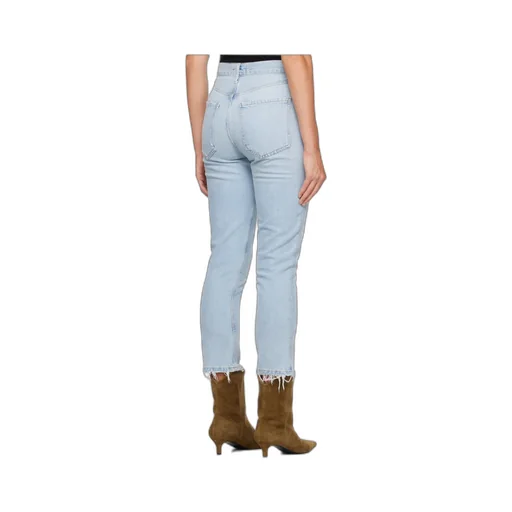 High Waist Denim Trousers