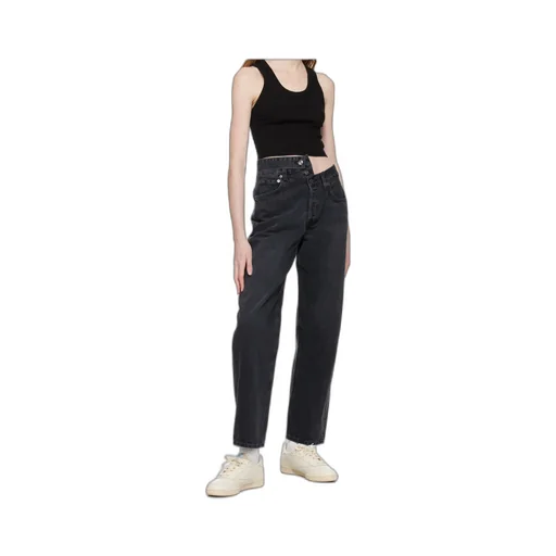 High Waist Denim Trousers