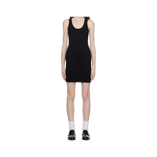 Stretch Ribbed-Knit Dress