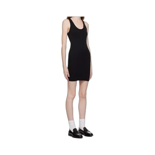 Stretch Ribbed-Knit Dress