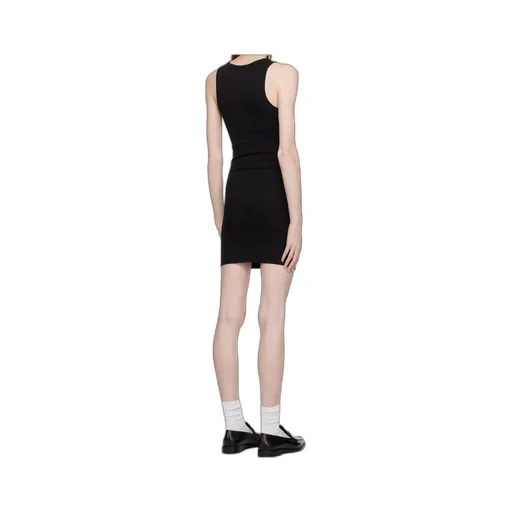 Stretch Ribbed-Knit Dress