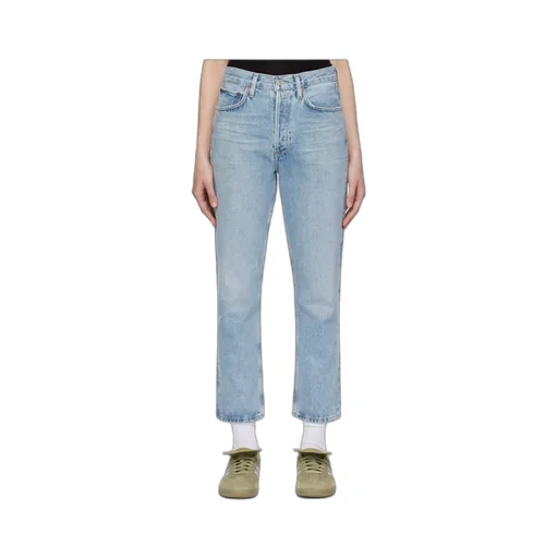 High Waist Denim Trousers